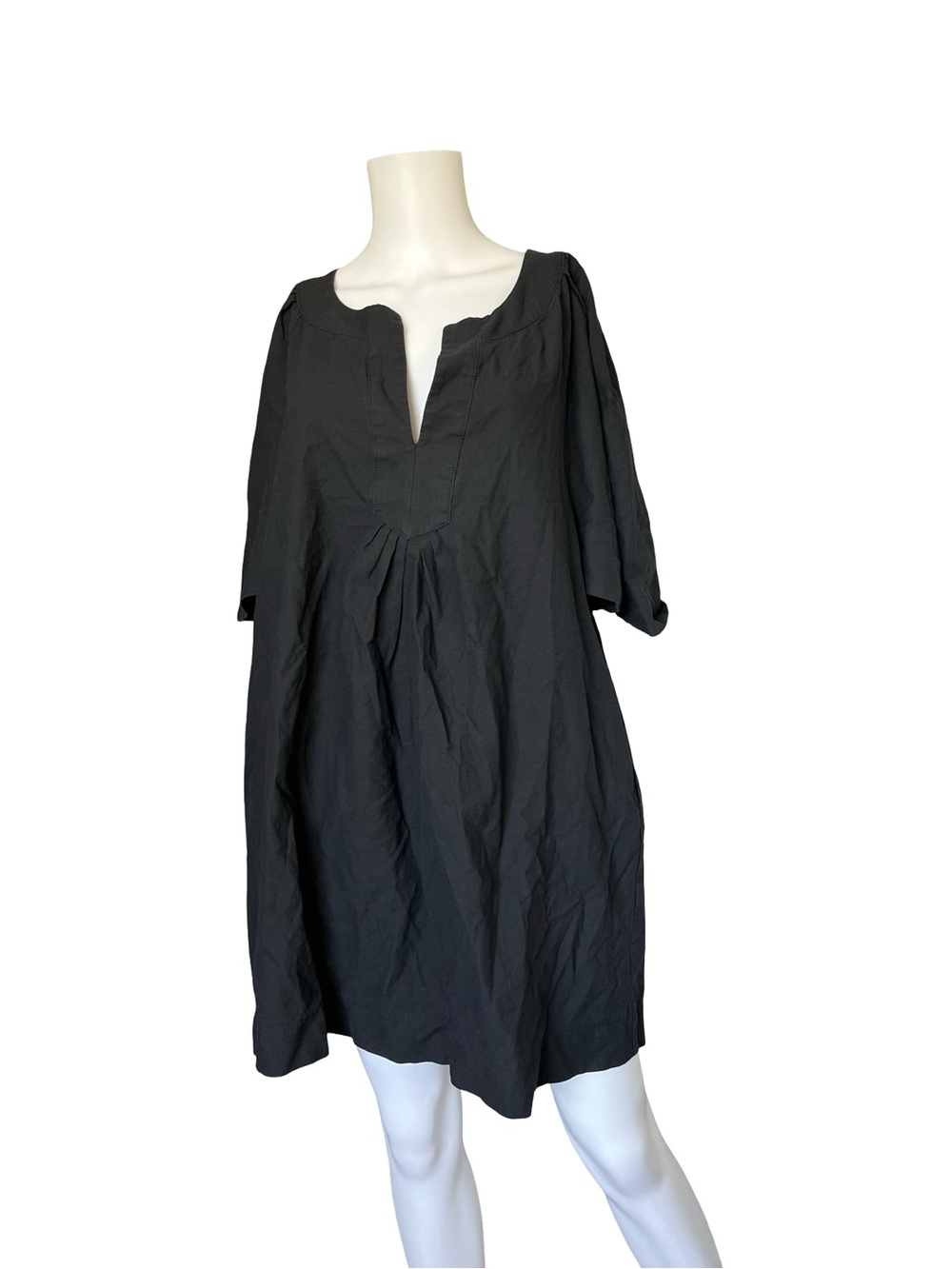 Pomander Place Tuckernuck Black Cotton Dress Babydoll Neutral Womens Size XXXL
